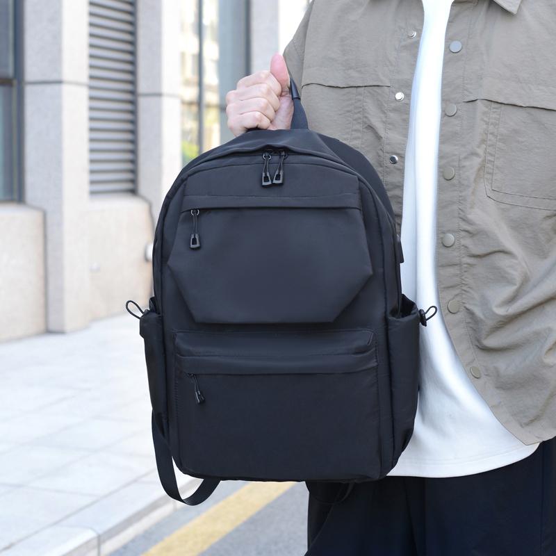 Rucsac Bărbați Capacitate Mare Călătorie Timp Liber Culoare Solidă Rucsac pentru Laptop Modă Bărbați și Femei Studenți Ghiozdan Școlar