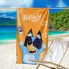 Ultra-Soft Beach Towel with Bluey Theme,Ideal for Pool - Camping, Diving - Perfect Travel Essential, Vibrant Beach Towel.