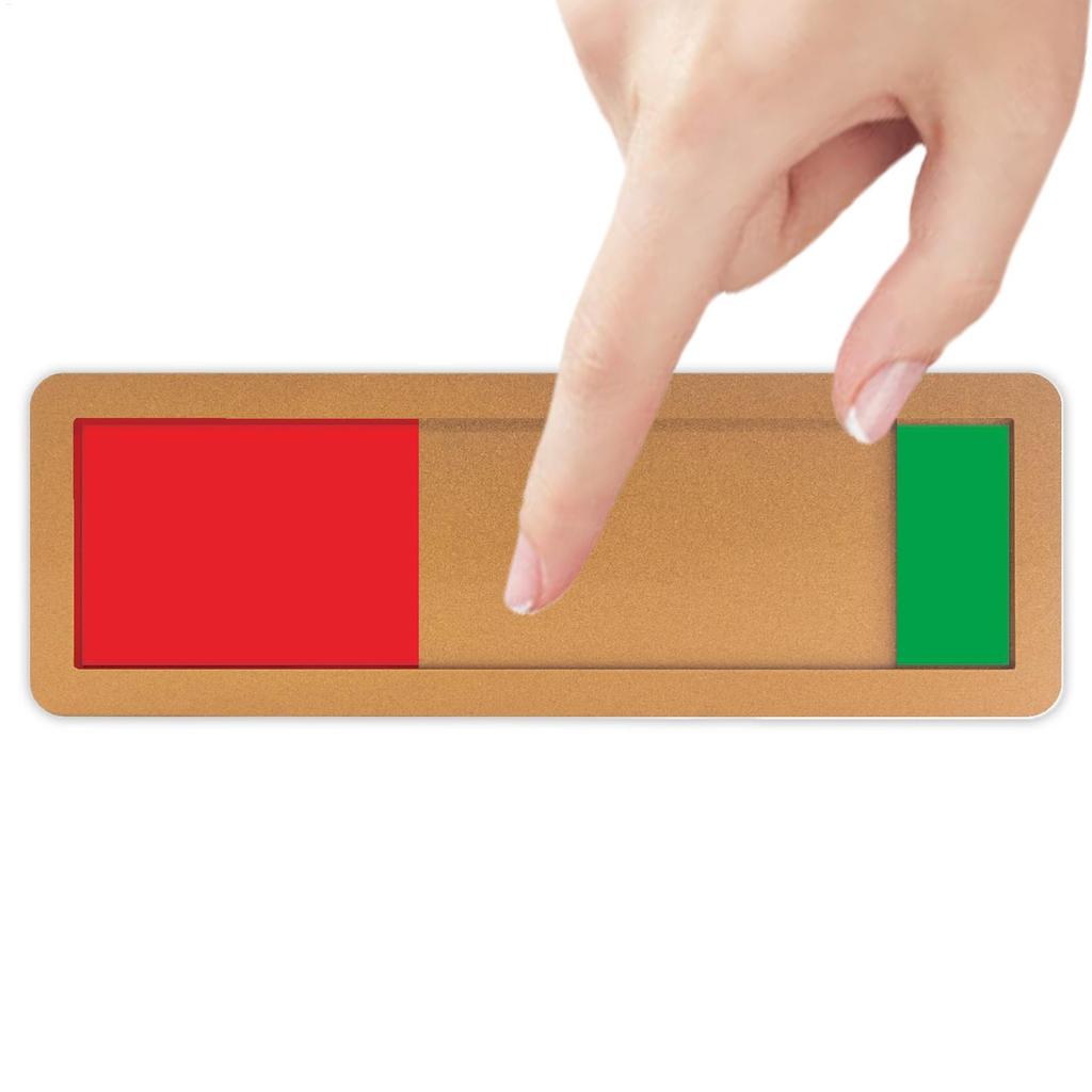 Sliding Acrylic Occupied Vacant Door Sign Non-Scratch Status Indicator for Office, Restroom, Meeting Room & Hotel