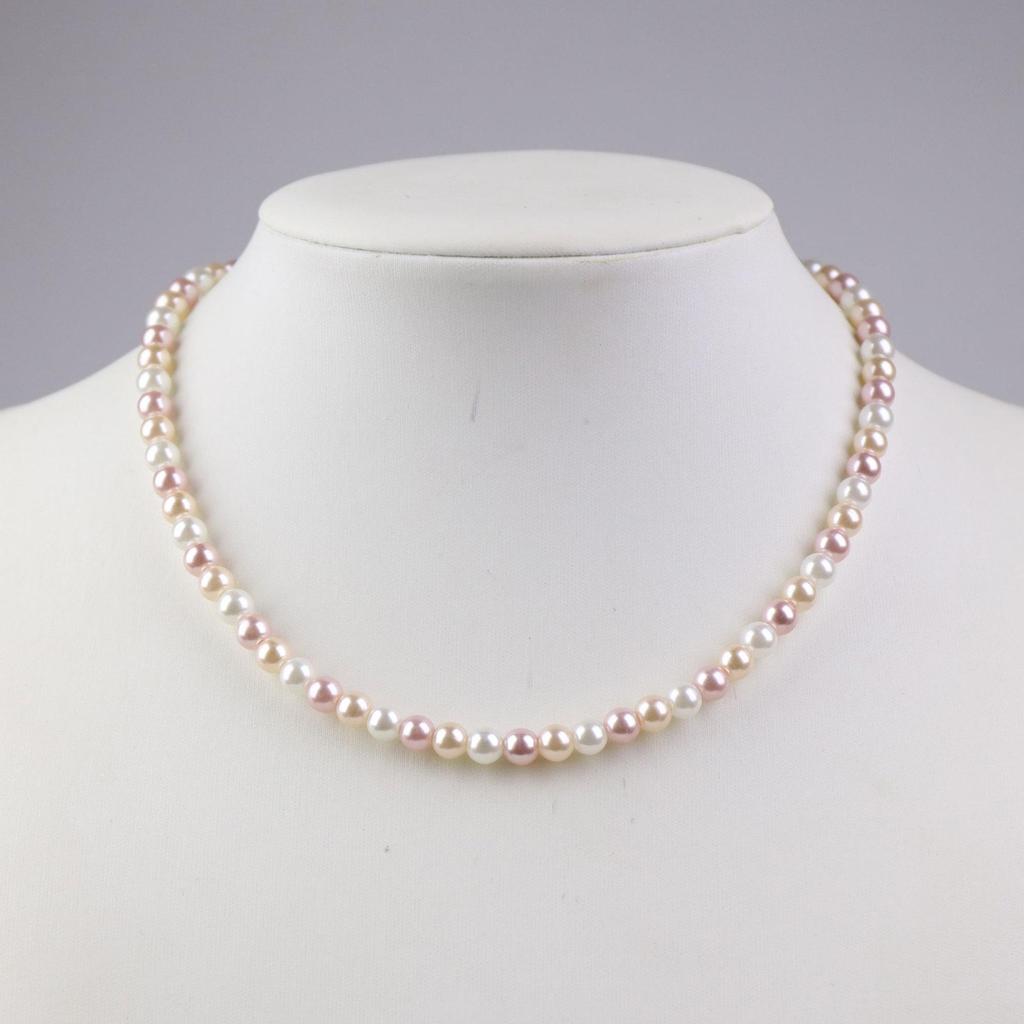 2025 Niche Color Block Pearl Choker: Luxury Summer Dopamine Design