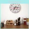 Round Classic Vintage Wall Clock Flower Home Office Living Room Timer Analog