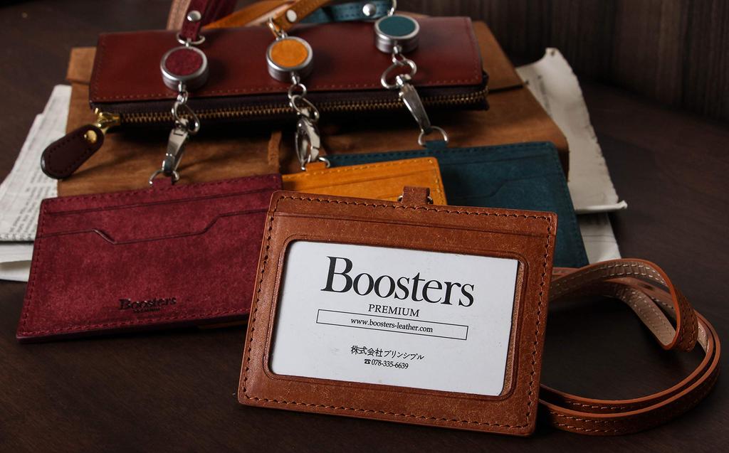 Boosters Pueblo Porta-Crachá Horizontal com Cartão de Identificação ID de Funcionário Genuíno Nápoles Carretel, Porta-Crachá, Couro, Porta-Crachá, Carretel,