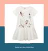 2024 European Summer Cartoon Print Short Sleeve Girls' Princess Dress