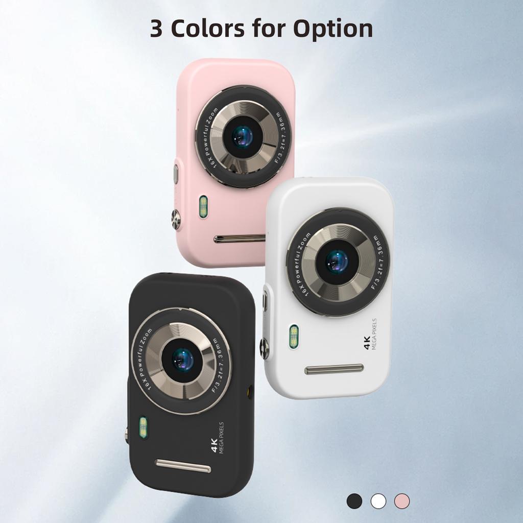4K Digital Camera Portable Digital Video Camera 48MP 2.8 Inch IPS Screen 16X Zoom Built-in Battery
