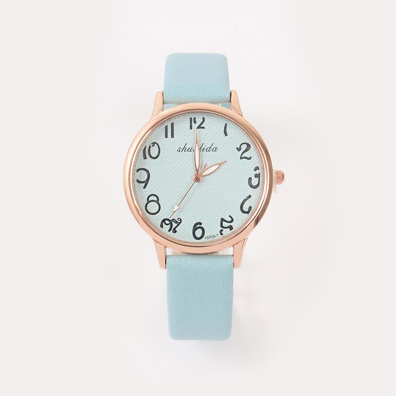 Belt Ladies Watch Fashion Temperament Student Watch Simple Temperament Quartz Watch Ladies
