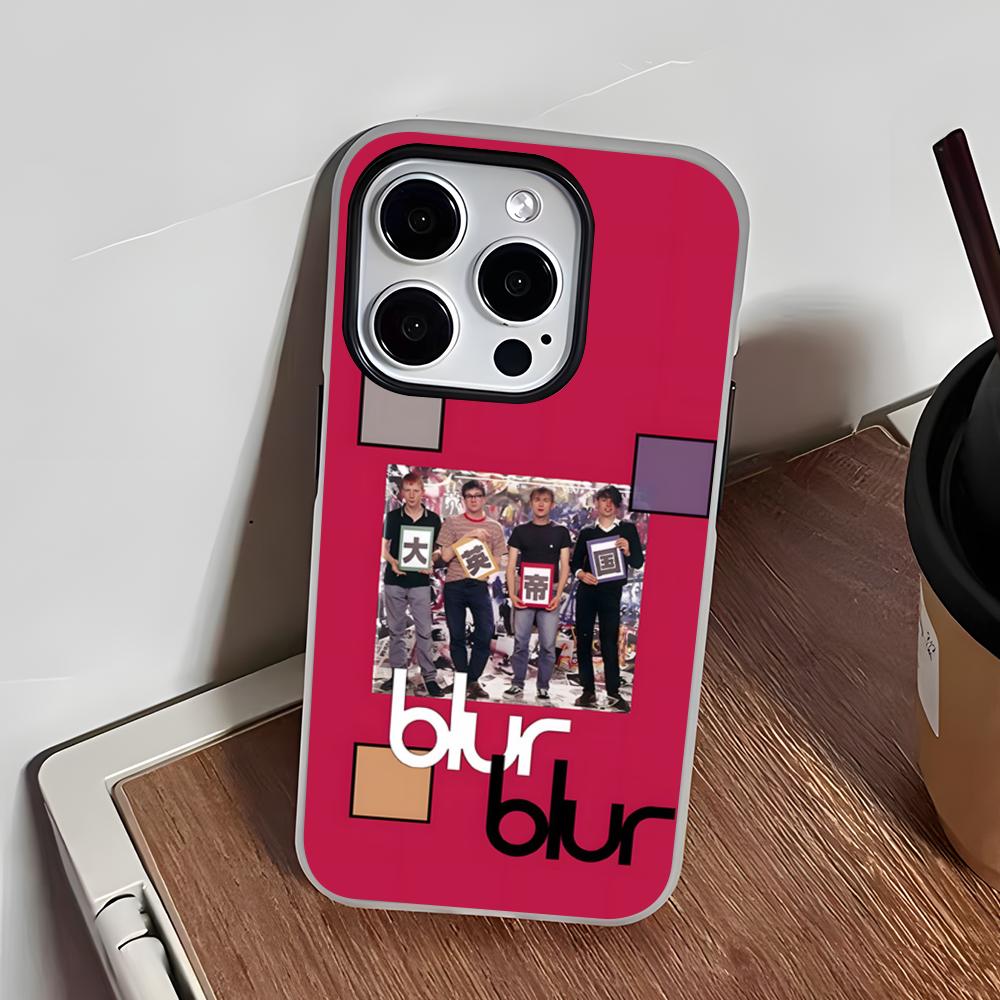 Band B-Blur Phone Case For IPhone 17 Air 16 E 15 14 Plus 13 12 11 Pro Max Jelly 2 In 1 Protective Case