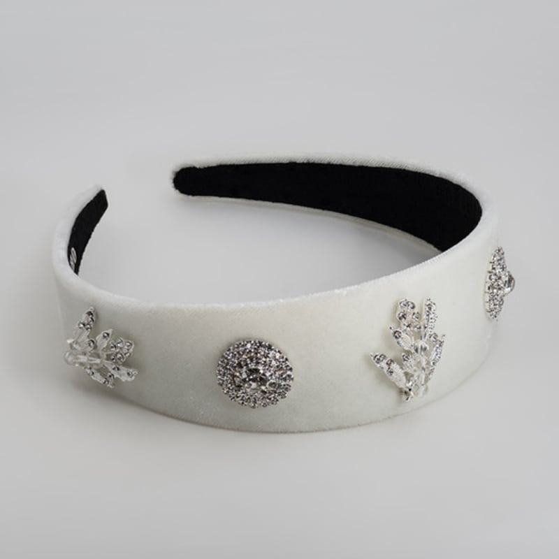 SCHO JEWELRY Lana Royal Bredt Vitt Hårband