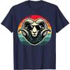 Retro Ram Head Graphic Tee Men Women Unisex Vintage Cool Animal T-Shirt