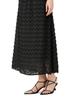 N Natural Beauty Fringe Cut Jacquard Basic Women's Skirt, Black, 166-3220100 [Used]