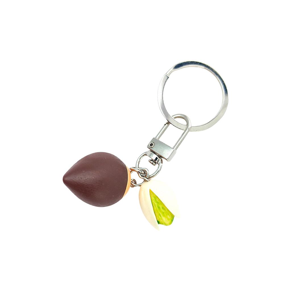 Realistic Chestnut Keychain Handmade Miniature Nut Charm Keyring With Authentic Details Stylish Cultural Gift Accessory