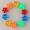 10x Acrylic Dice Transparent 12 Sided Colorful Dice Casino Poker Game Bar Party Crystal Dices Children Board Game Toy