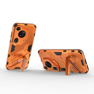 For Huawei Pura 70 Ultra Case PC+TPU Drop-proof Phone Cover with Folding Kickstand