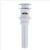 White Brass Basin Faucet Bathroom Sink Faucets Hot Cold Water Mixer Crane Deck Mounted Single Handle Hole Bath Kitchen Taps