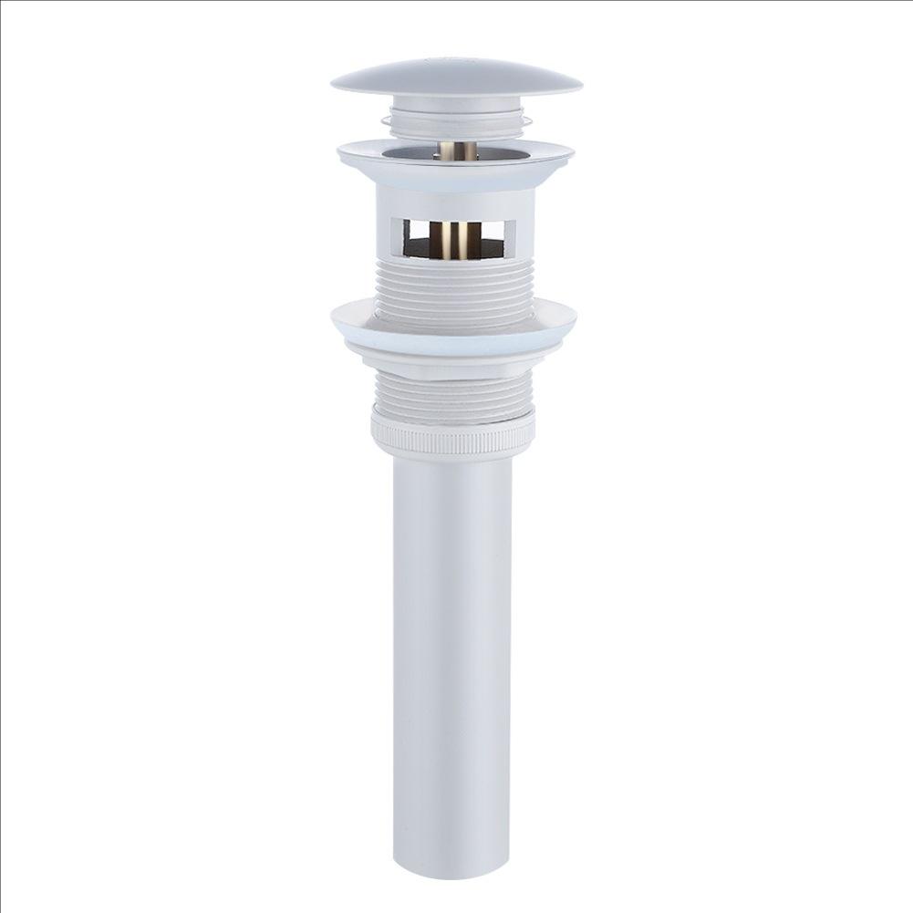 White Brass Basin Faucet Bathroom Sink Faucets Hot Cold Water Mixer Crane Deck Mounted Single Handle Hole Bath Kitchen Taps