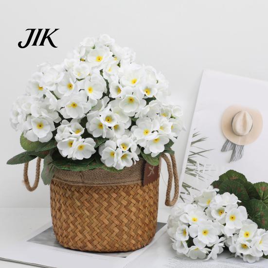 Silk Flower Arrangements Imitation Begonia Flowers All-Weather UV Resistant DIY Lifelike Artificial Plants Wedding Bouquet Realistic Look Decorations