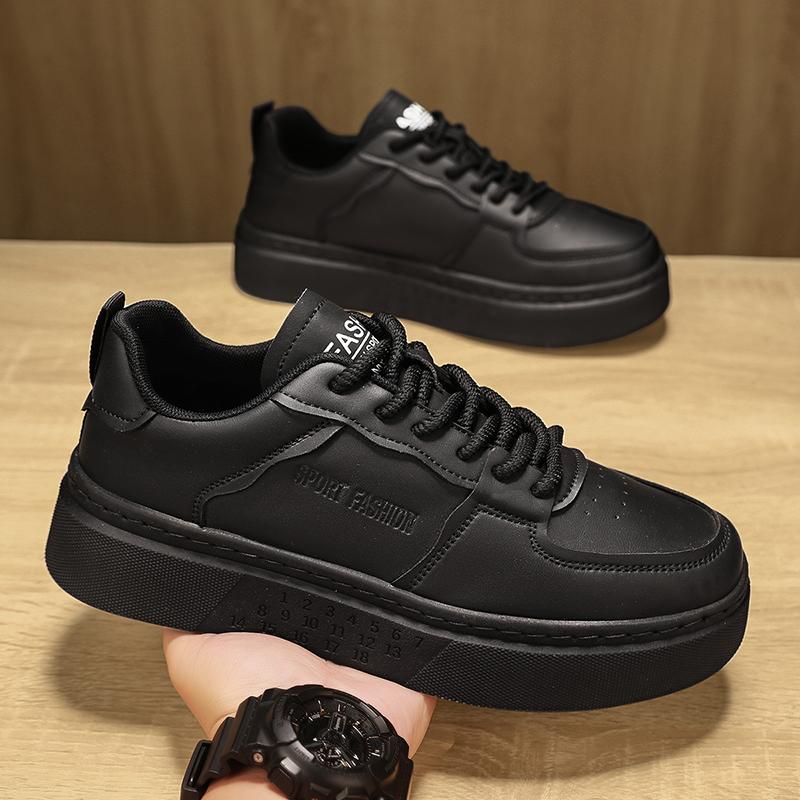 Versatile Fashion White Casual Sneakers Platform Thick Sole Tennis Shoes Men Sport Shoes Breathable Lightweight Running Shoes