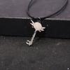 European and American Animation Hazbin Hotel Hell Inn Key Pendant Keekee Transformed into a Key Metal Necklace