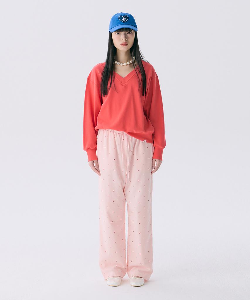 JUNEJUNE SPACE Vol12.Heart Long Pants_Light Pink(Vol12.Heart Long Pants_Light Pink)