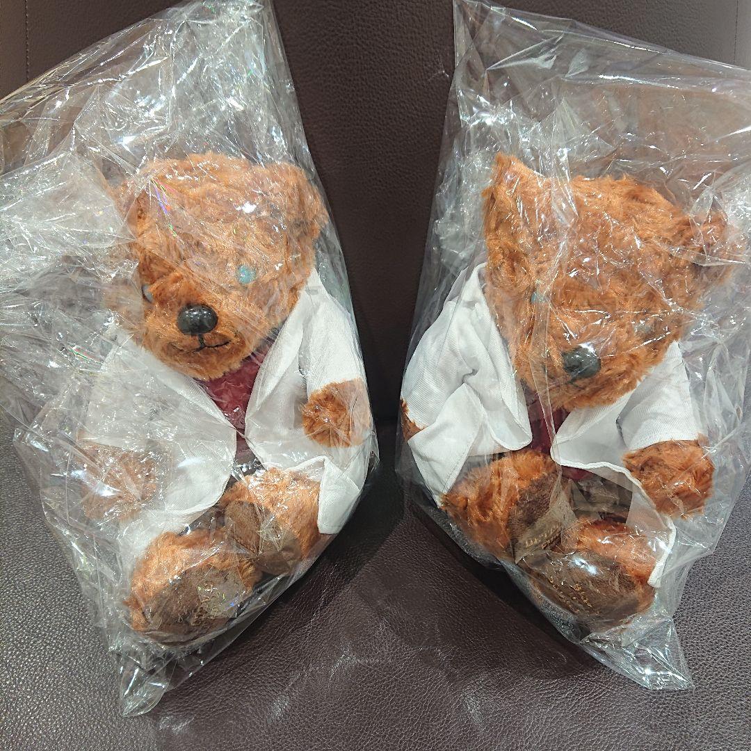 

[USED] Detective Conan Movie Teddy Bear (Ai Haibara ver.) Plush Toy Black Iron Fish Shadow 2 pieces