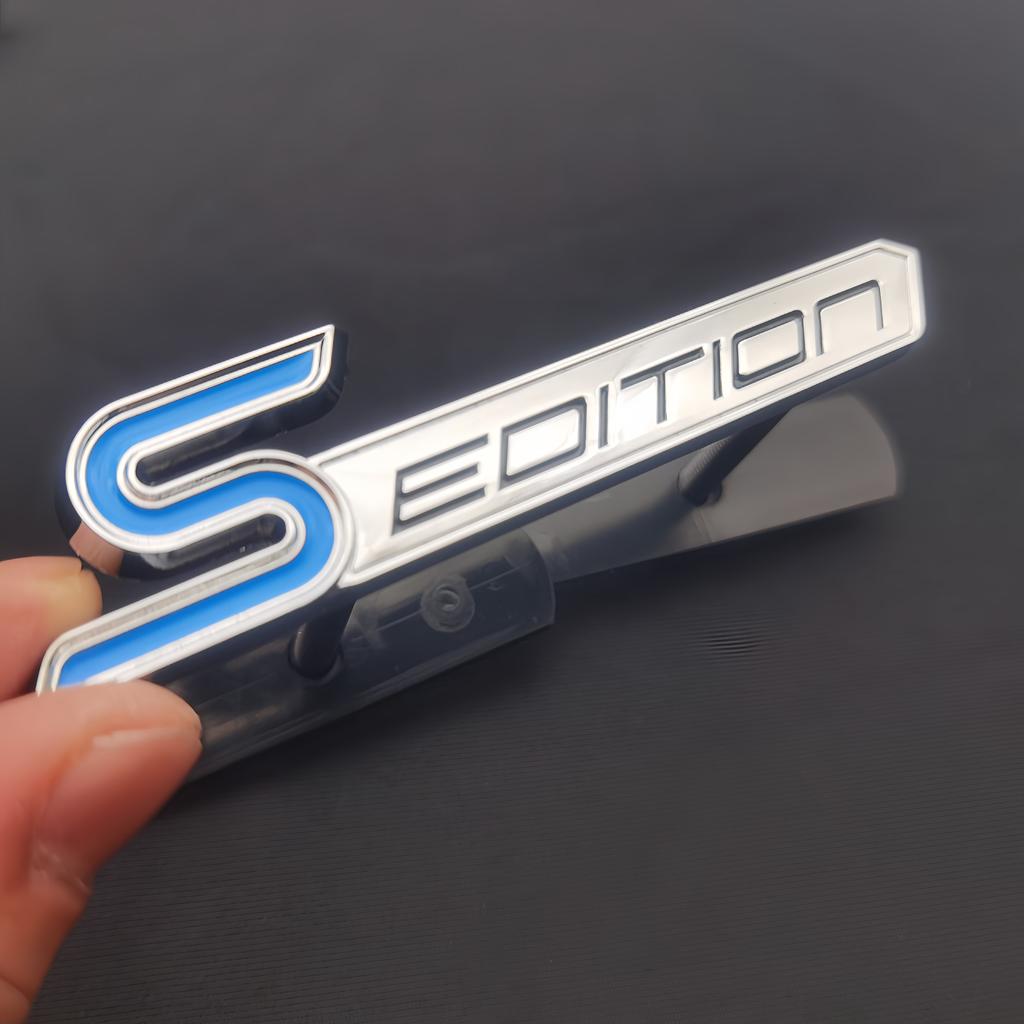 1Pc 3D Metal Logo Car Side Fender/Rear Trunk Emblem Badge Sticker, Car Front Grille Badge
