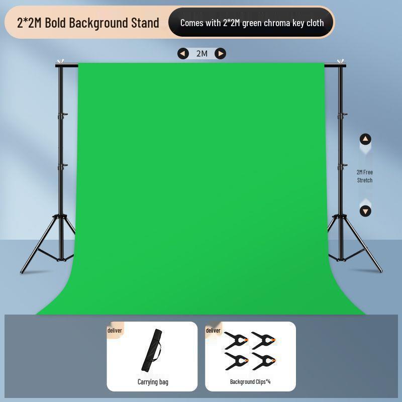 Invisible Green Screen Chroma Key Stand with Thickened Cloth for Photography and Film