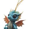 2D Drachenbaby Hängendes Ornament Drachenbaby Niedliche Weihnachtsdrachen Anhänger Schlüsselanhänger