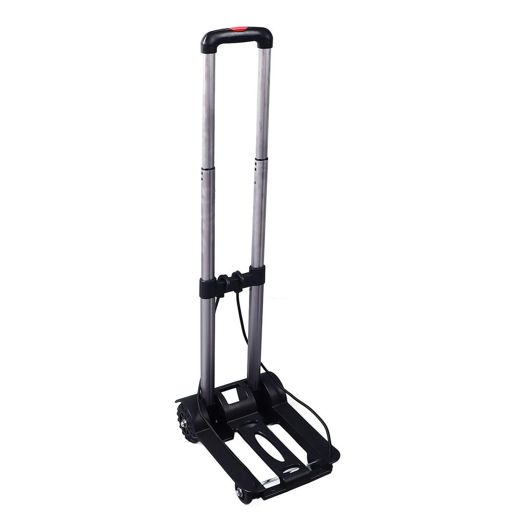 Portable Foldable Dolly Cart With Retractable Handle Wheels Aluminum Alloy Plastic Foldable Hand