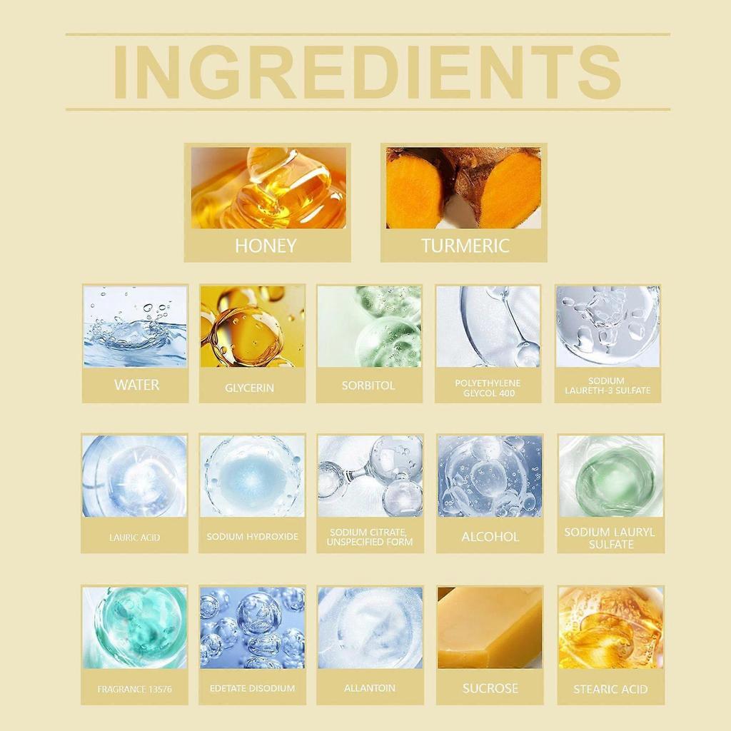 Ouhoe Bee Venom Turmeric Cleansing Soap - Gently Cleanses And Nourishes The Body, Leaving The Skin Comfortable, Refreshed, And Revitalized