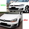 Przedni zderzak Canard Splitter Wind Knife do Golfa VW GOLF 7 MK7 GTi 2012-2017 Zestaw Splitter Flare Fin Clubsport Custom Body Kit
