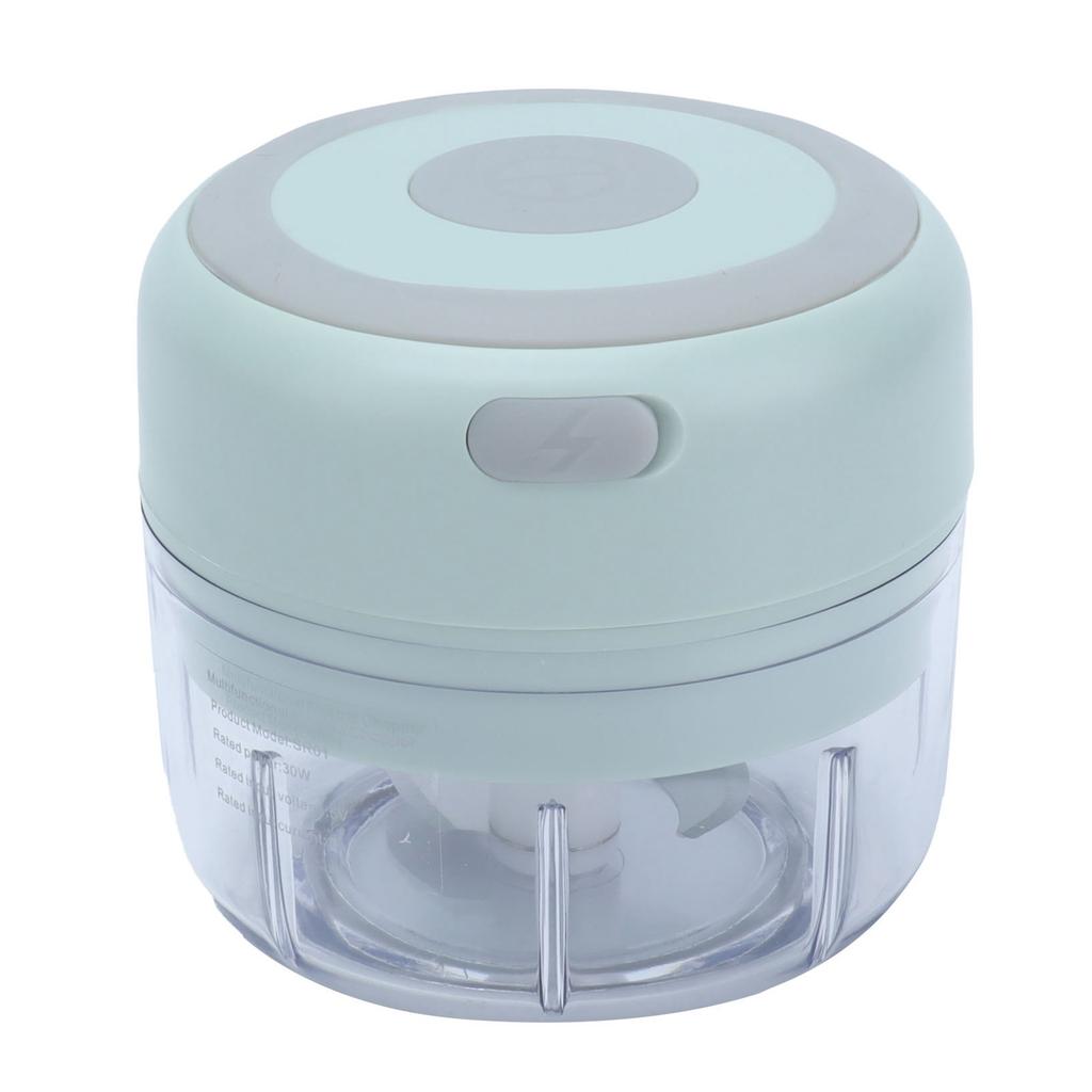 100ml Elektrischer Knoblauchhacker USB Wiederaufladbar Tragbarer Fleischwolf Zerkleinerer für Zuhause Küche Grün