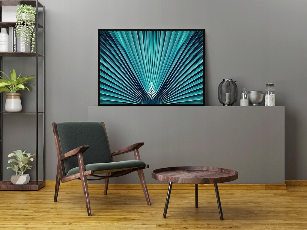 Obraz plakat w ramie 53x73 cm liść p1123