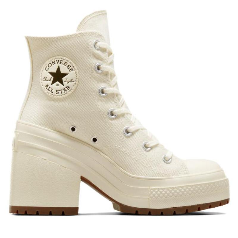 Converse Chuck 70 High Heel Style High Top Canvas Women's Off-White