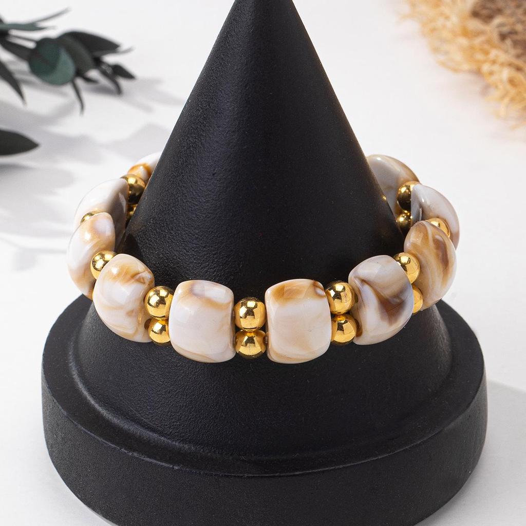 Ladies' Minimalist Ombre Beaded Acrylic Bracelet