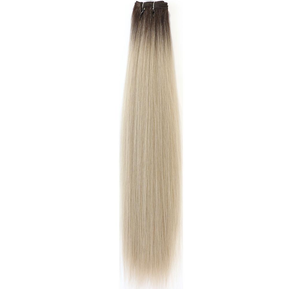 30 Inch 200g Straight Hair Bundles Bio Synthetic High Temperature Fiber Piano Blonde Red Hair ExtensionsHair Weaving Full to End