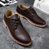 Fashion 2025 Autumn Men Leather Shoes Casual Work Shoes Non-slip Breathable Waterproof Shoes Woman  Formal Shoes Men  Zapatos De Hombre