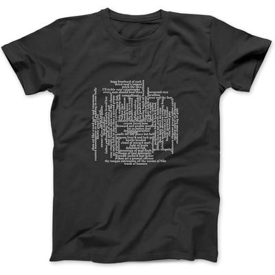 Shakespeare Beleidigungen Lustiges Shakespeare Zitat Design Langarm T-Shirt, Sweatshirt, Hoodie für Männer Frauen Kinder Hergestellt in Kanada Schwarz
