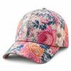 Popular D Digital Printed Baseball Cap Outdoor Flower Sun Cap D Printed Peaked Cap Flower Baseball Cap
