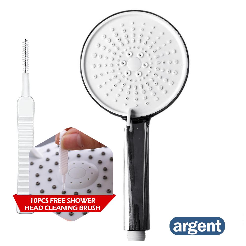 

Душевая насадка с большой панелью 12,5 см, набор для дождевого душа высокого давления, водосберегающий душ, 5 режимов, регулируемая насадка для душа, инструменты для ванной комнаты