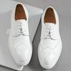 2025 Spring New Luxury Brand Men's British Style Oxford Shoes Soled Formal Leather Shoes Classic Business Wedding Shoes