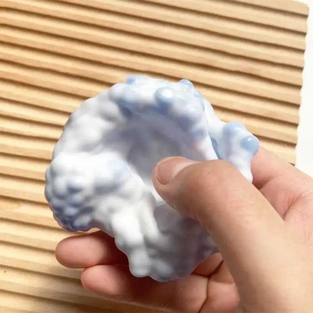 Super Soft Feel Squishy Table Toys Ultra-thin Ice Skin Stress Relieving Toy Stress Reliever Sticky Handmade Ball for Kids Teens