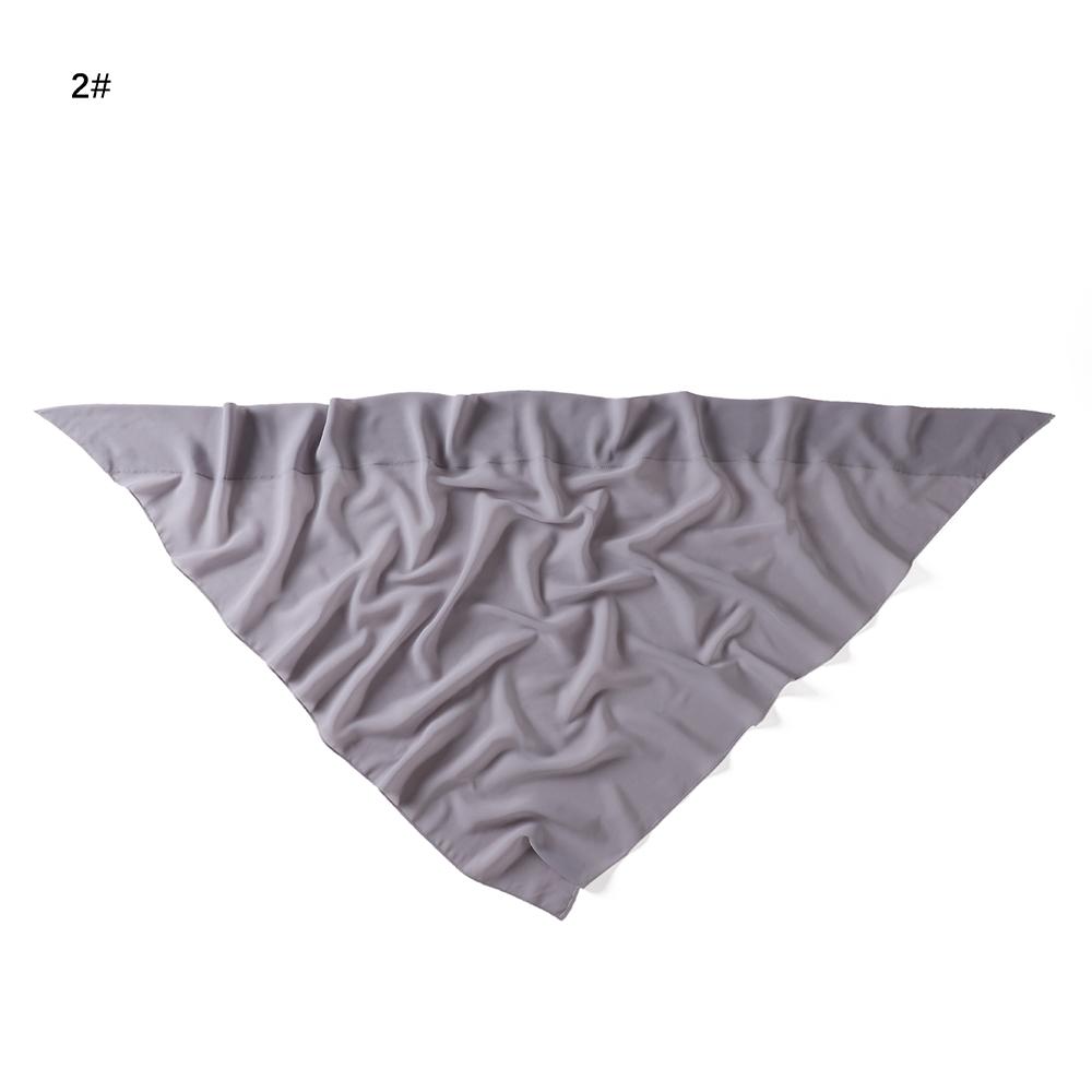 

Хиджабы из шифона треугольной формы маленького размера для женщин Шифоновый шарф для мусульманок Исламский тюрбан Бандана Фуляр Женский хиджаб Головной платок