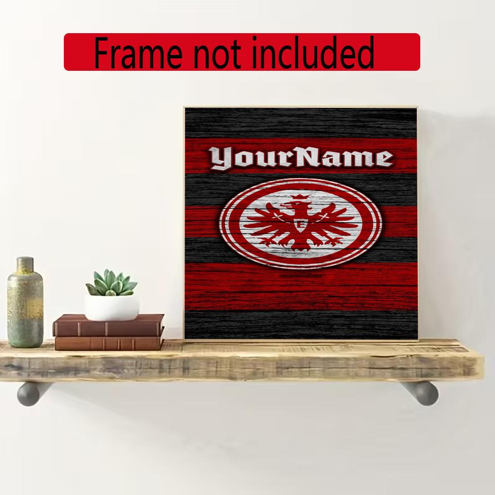 Eintracht Frankfurt Customize Your Name Diamond Painting Round Diamond Rhinestones Mosaic Diamond Embroidery Wall Paintings Rhinestones Gift Frameless