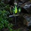 Solar Powered Magical Dragon Ornaments Garden Light, Waterproof Medieval Statue Lamp, Outdoor Decorative Figurine Stakes Gothic Fantasy Decor