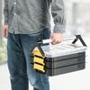 E-Supply Tool Box, 3-Tier, Divided, with Handle, Resin, Small Item Storage, Screws, Parts, EEX-TBX01