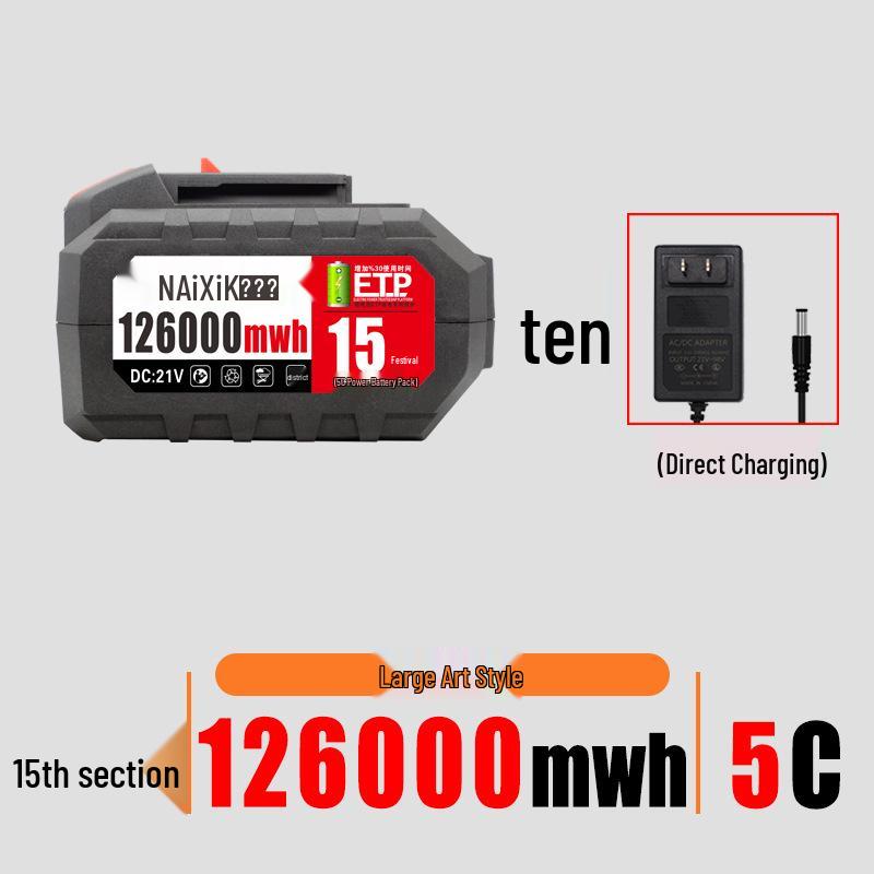 21V Electric Wrench Battery Compatible with Dayi Makita-Style Tools, Angle Grinder, Chainsaw, Lithium Battery