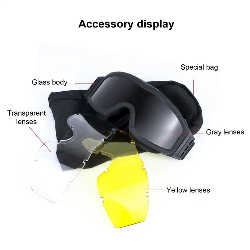 Goggles Motorcycle Dustproof Windproof Biking Riding Goggles Anti-Fog Motorcycle Safety Goggles Professional Motocross Racing
