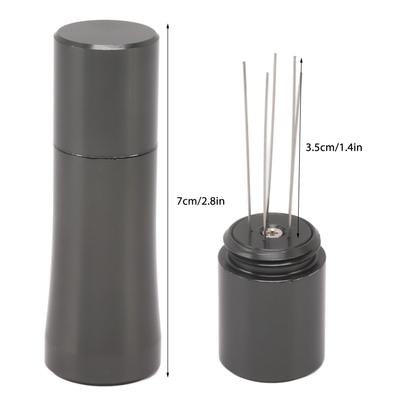 Coffee Stirring Tamper 304 Stainless Steel Needle Type Coffee Distribution Tool for Home Dark Gray