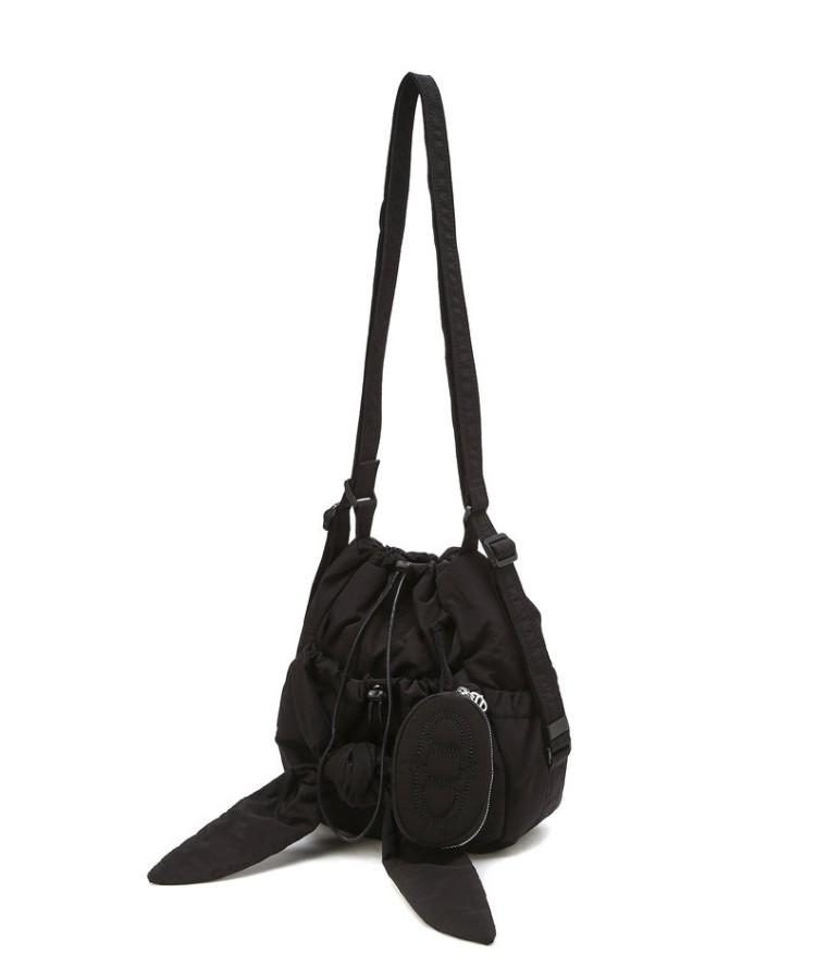Athe Vanessabruno [Ruban] Black Ribbon Petite Backpack And Shoulder Bag Mini Aaba6F941Bk