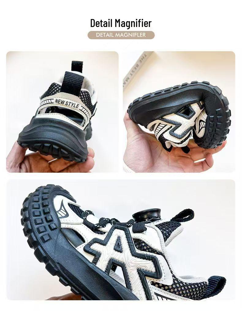 2026 New Summer Breathable Mesh Hiking Shoes for Boys