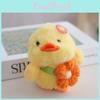 Sunflower Green Small Leaf Duck Plush Keychain Toy Pendant Bag Accessories Decor